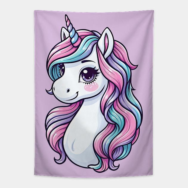 Unicorn S02 D67 Tapestry by Houerd