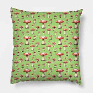 Mushroom Tiled Pattern 01 Pillow