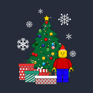 Lego Man Around The Christmas Tree T-Shirt