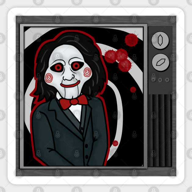 Want To Play A Game Saw Sticker Teepublic Uk