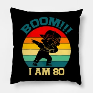 80th Birthday Dabbing Apparel 80 Years Old Pillow