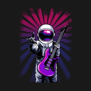 Astronaut Playing Guitar T-Shirt