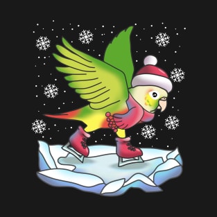 Ice Skating Pineapple Conure T-Shirt