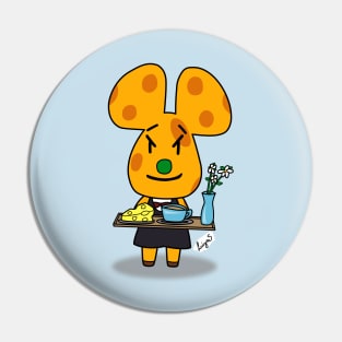 Chadder at your service Pin