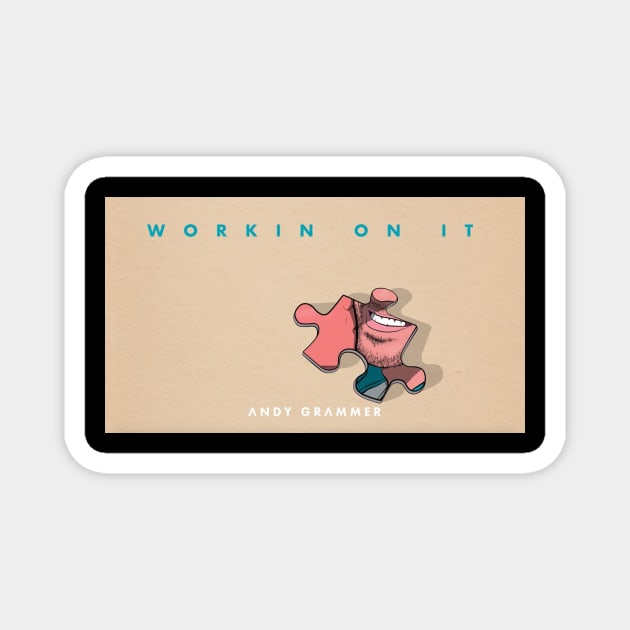 Working on it Magnet by 6 Ducky art