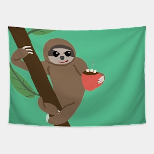Sloth Chocolate Tapestry