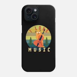 I love music bear Phone Case