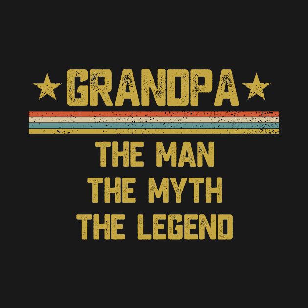 Grandpa The Man The Myth The Legend Father Gift by Aliaksandr