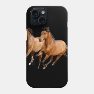 Horses running Phone Case