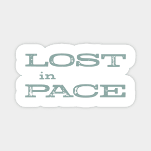 Funny Running Pun Lost in Pace Magnet