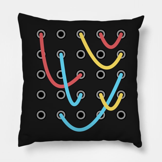Analog Modular Synthesizer Pillow by MeatMan