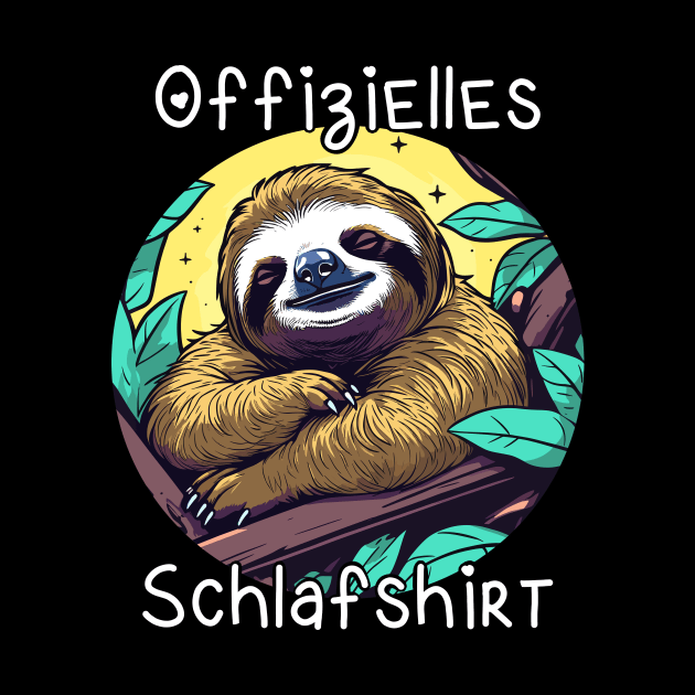 Offizielles Schlafshirt Faultier by FluffigerSchuh