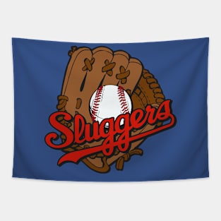 Sluggers Baseball Logo Tapestry