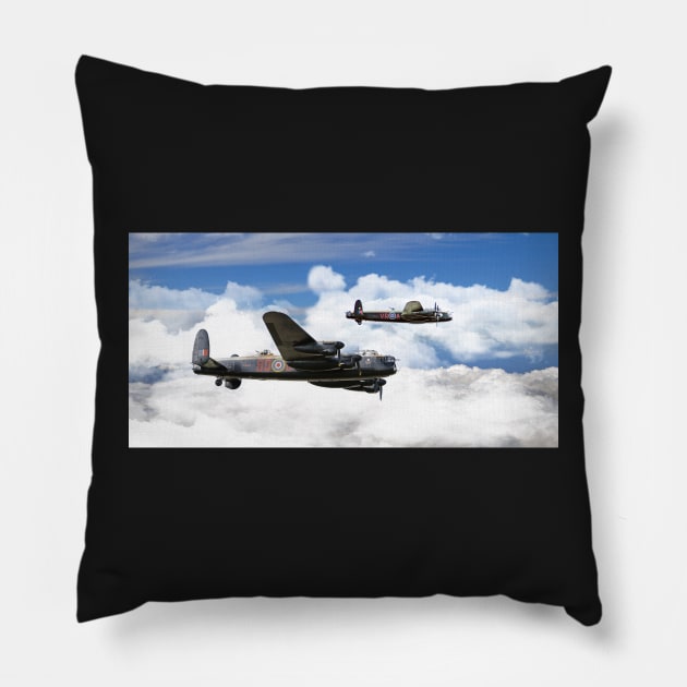 Thumper and Vera Pillow by aviationart