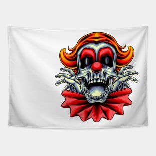 clown skull Tapestry