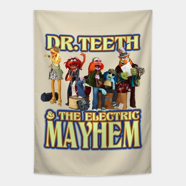 electric mayhem ready tour Tapestry by THEBATIK