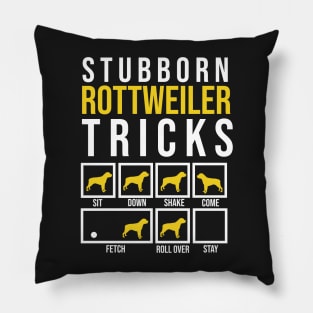 Sturdy Rottweiler tricks Pillow