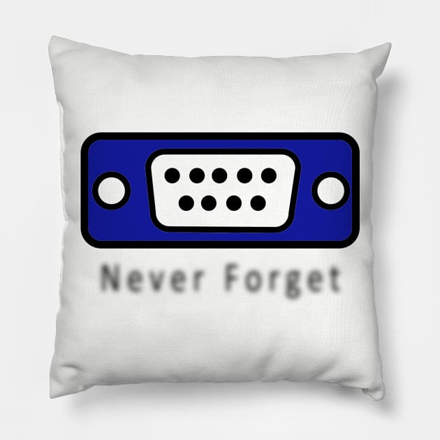 VGA Never Forget Pillow by whatwemade