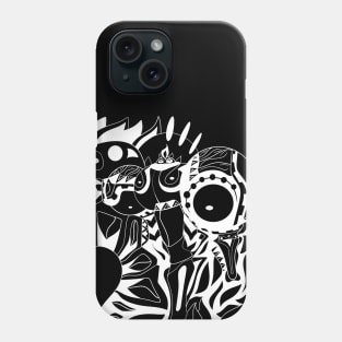 dark shadow alien samurai ecopop Phone Case