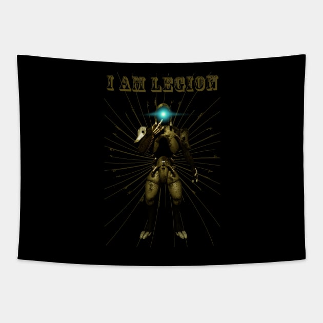 I AM LEGION Tapestry by Liquid Feline