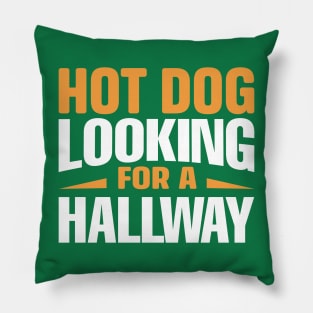 Hot Dog Looking For A Hallway Pillow