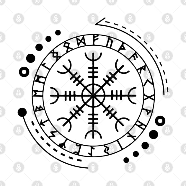 Helm of Awe - Aegishjalmur | Norse Pagan Symbol by CelestialStudio