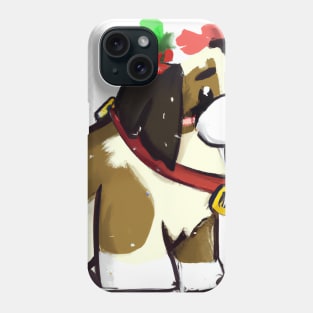 Cute St. Bernard Drawing Phone Case