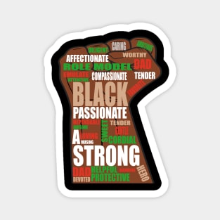 Black daddy african american gift Magnet