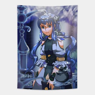 Blue Water Princess Tapestry