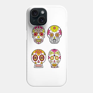 Sugar Skulls - Neon Phone Case