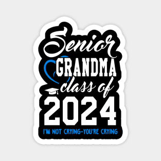 Class of 2024 Grandmother Senior Gifts Funny Senior Grandma Magnet