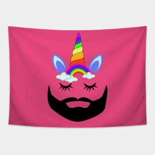 Unicorn with beard Tapestry