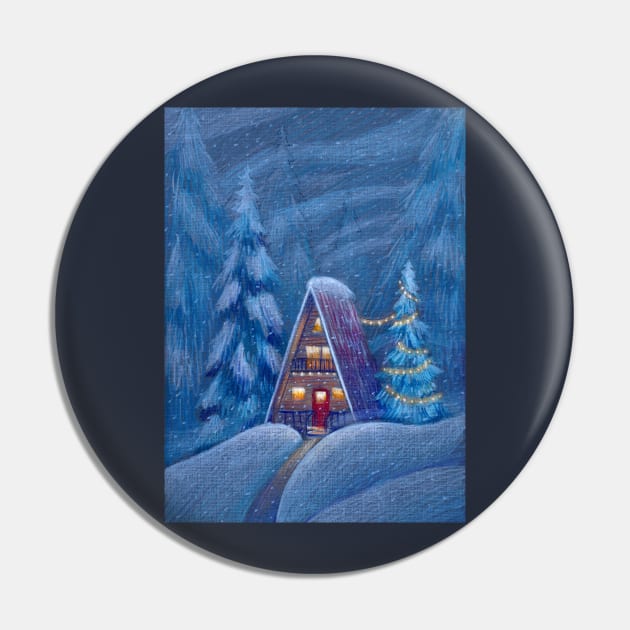 Winter house Pin by illustore