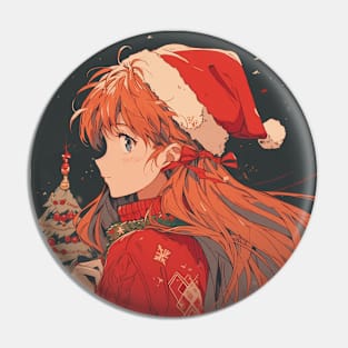 asuka christmas Pin