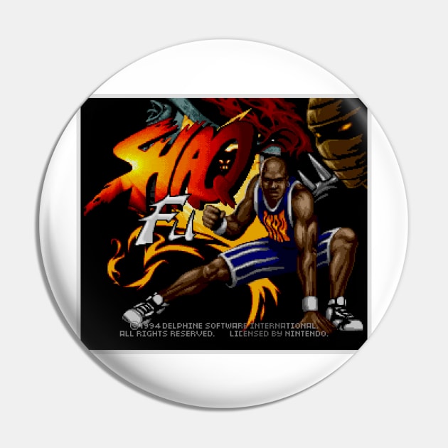 Shaq-Fu Title Screen Pin by retroworldkorea