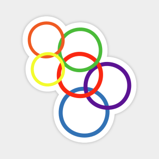 Rainbow Rings Magnet