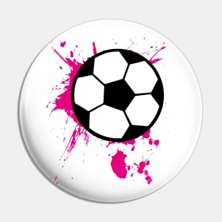 Soccer Splash Pink Girls Women Gift Pin