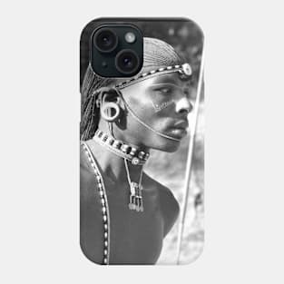 Portrait of a Maasai Warrior Phone Case