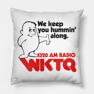 1320 WKTQ Pittsburgh Retro Defunct Radio Station Pillow