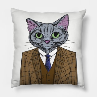 Business Cat: VP of Purrrrchasing Pillow