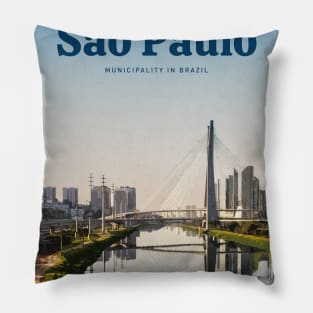 Visit São Paulo Pillow