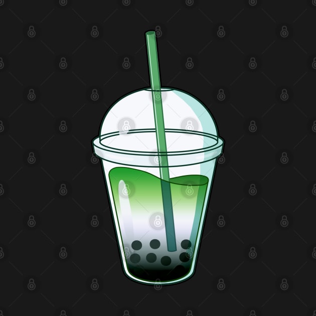 Aromantic Flag Bubble Tea by leoleon