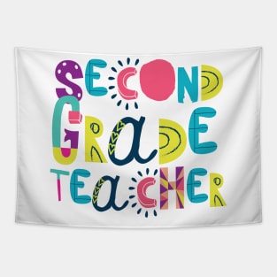 Cute 2nd Grade Teacher Gift Idea Back to School Tapestry