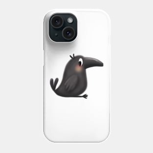 Cute Crow Drawing Phone Case