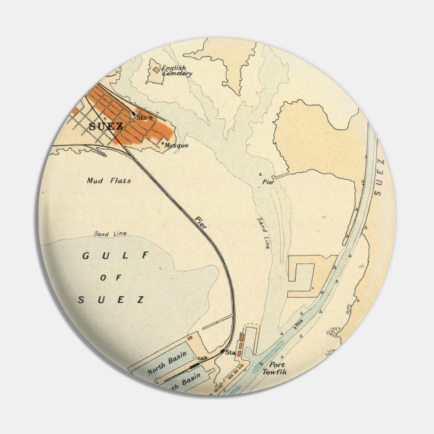 Suez Canal 1800s Map