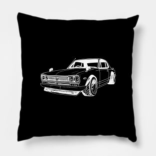 Japanese Classic Cars Pillow