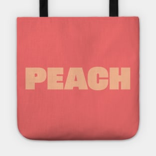 FRONT and BACK Print Peach Fuzz Pantone Color of the Year 2024 Tote