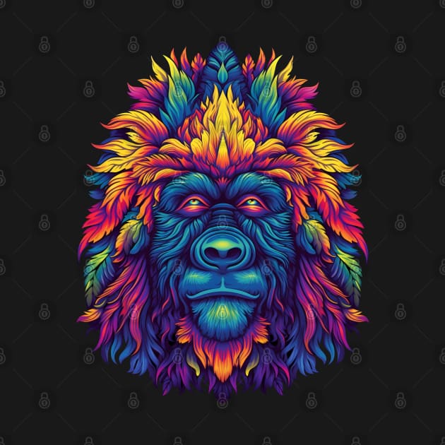 Funky Hippie Gorilla by Obotan Mmienu