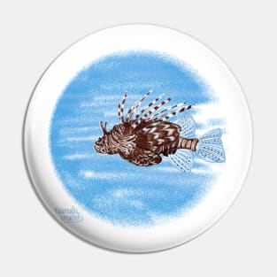 A zebra fish - scuba diving Pin
