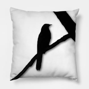 Bird Lovers Black Bird Bird Watching Pillow